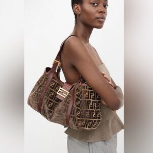 Fendi Zucca mama Shoulder Bag